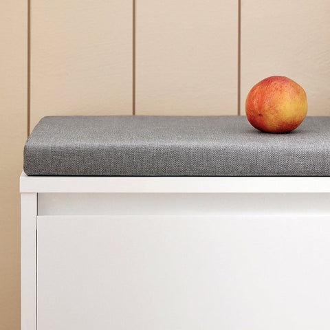 Rootz Shoe Bench with Storage - Shoe Tipper - Entryway Bench - Cushioned Seat - Scratch Protection - Versatile Storage - 90cm x 46cm x 24cm