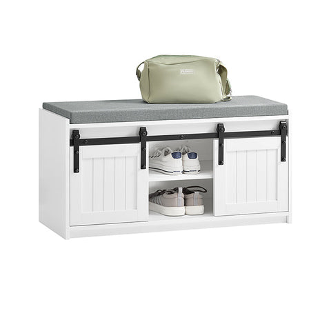 Rootz Shoe Bench - Storage Bench - Entryway Organizer - 200kg Load Capacity - 90x46x35cm
