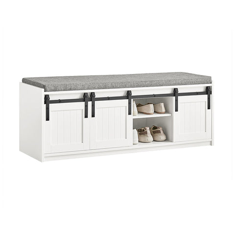 Rootz Modern Shoe Bench - Entryway Bench - Storage Organizer - MDF Construction - High Load Capacity 200kg - Spacious with 6 Compartments - 120cm x 45cm x 35cm