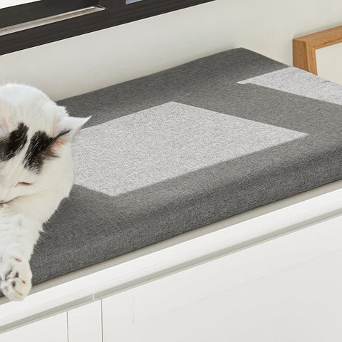 Rootz Multi-Functional Shoe Bench with Cat House - Pet Shelter - Storage Organizer - Comfortable Seating - Movable with Wheels - Durable MDF and Metal - 90cm x 44cm x 36cm