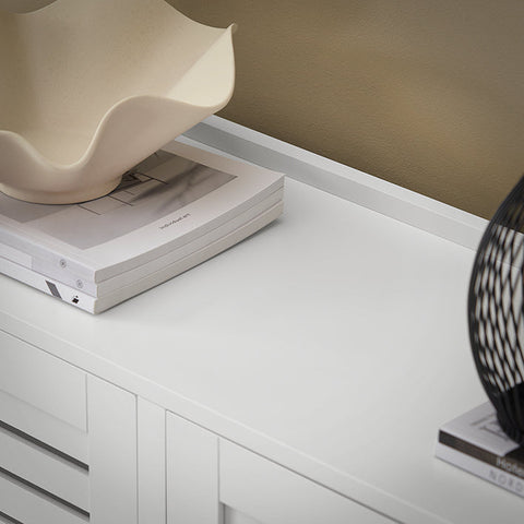 Rootz Shoe Cabinet with 6 Flaps - Shoe Tipper - Shoe Dresser - Versatile Storage - Space-Saving Design - Easy Assembly - White - 115cm x 112cm x 30cm