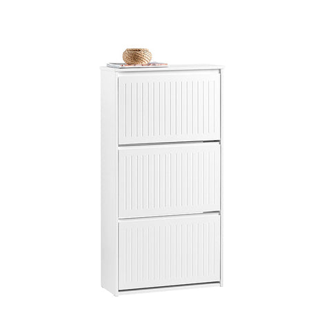 Rootz Shoe Storage Organizer Cabinet - Shoe Rack - Shoe Holder - Adjustable Shelves - MDF Material - 61cm x 120cm x 26cm