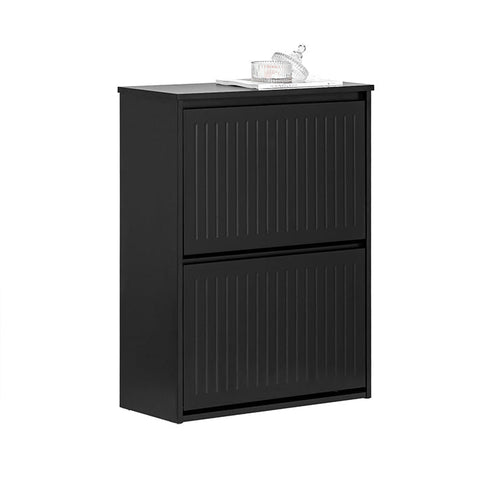Rootz Shoe Tipper Cabinet - Shoe Rack - Shoe Organizer - Adjustable Shelves - Versatile Storage - Easy Assembly - 61cm x 81cm x 26cm