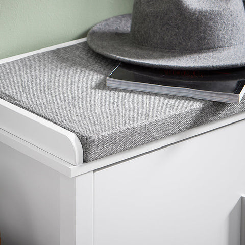 Rootz Shoe Storage Bench - Shoe Rack - Organizer - Comfortable Cushion - 110x45x40cm