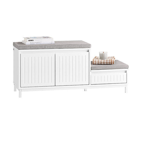 Rootz Shoe Bench - Shoe Tipper - Footwear Organizer - Max 181kg - MDF - 100x42x35cm - Ample Storage & Child-Friendly Design