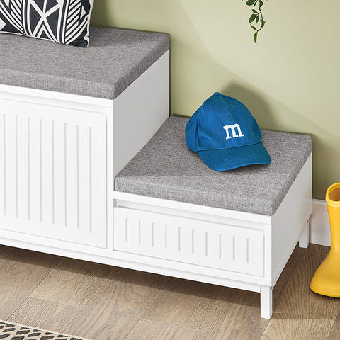 Rootz Shoe Bench - Shoe Tipper - Footwear Organizer - Max 181kg - MDF - 100x42x35cm - Ample Storage & Child-Friendly Design