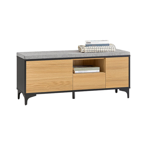 Rootz Shoe Bench - Shoe Storage - Footwear Organizer - Adjustable Shelves - 110x44x35cm - Holds 6-9 Pairs - Scratch-Resistant Feet