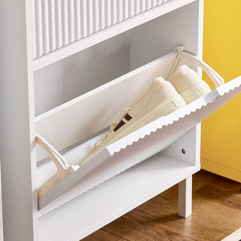 Rootz Space-Saving Shoe Cabinet - Footwear Storage - Shoe Organizer - Maximizes Space - 50x130x19cm