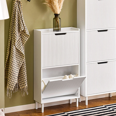 Rootz Shoe Cabinet - Shoe Organizer - Shoe Rack - Space-Saving Design - 50x90x19cm - Ideal for Entrance Areas