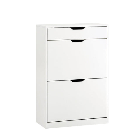 Rootz Shoe Cabinet - Shoe Organizer - Storage Unit - Elegant Storage - 60x90x30cm - Ideal for Small Spaces