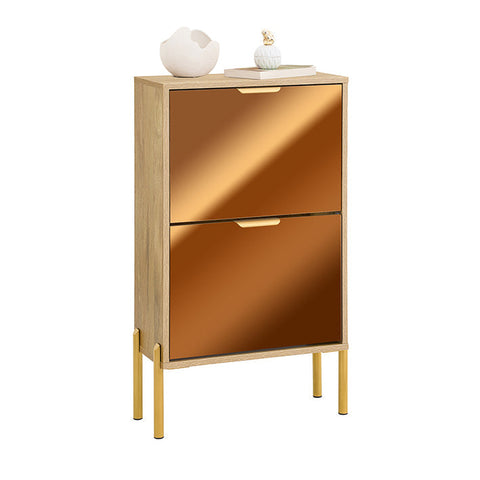 Rootz Shoe Tipper Closet - Shoe Storage Unit - Footwear Organizer - Stability & Unique Design - 55x90x24cm