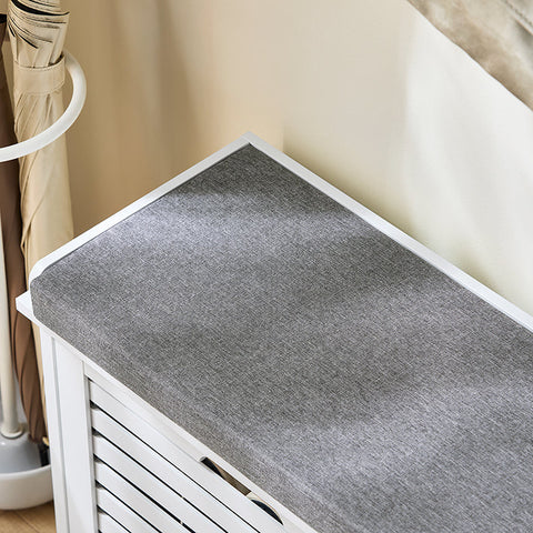 Rootz Shoe Cabinet - Shoe Organizer - Entryway Storage - Comfort Seat Cushion - MDF (E1) - 60x49x29cm