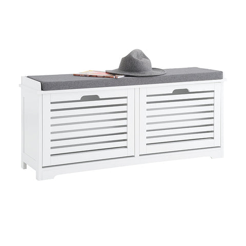 Rootz Shoe Cabinet - Storage Organizer - Entryway Bench - Seat Cushion Included - 60x49x29cm