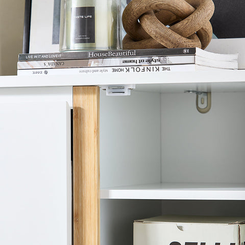 Rootz 3 Compartment Shoe Cabinet - Storage Organizer - Shoe Rack - Dust-Free Access - 59cm x 115cm x 40cm