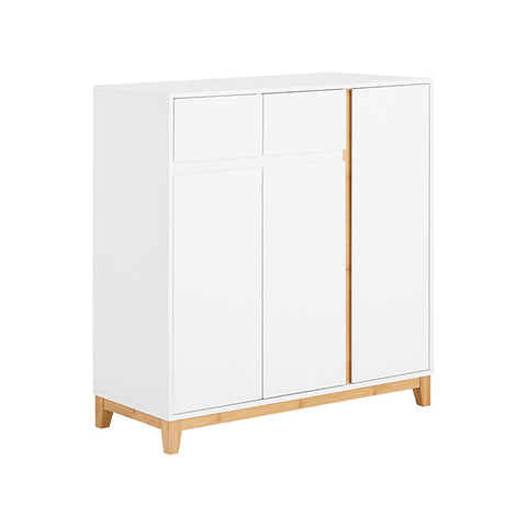Rootz Modern Shoe Cabinet - Storage Unit - Space Saver - Compact & Adjustable - 80cm x 85cm x 34cm