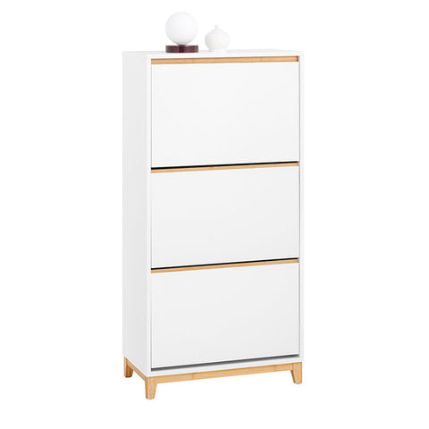 Rootz Modern Shoe Cabinet - Shoe Organizer - Folding Shoe Storage - Space Efficient - 60cm x 122cm x 34cm