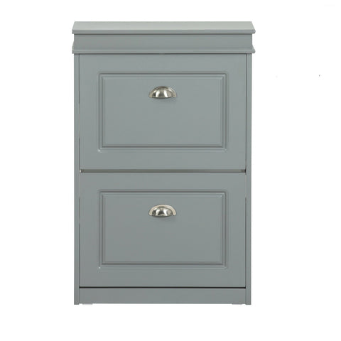 Rootz Shoe Cabinet with 2 Flaps - Shoe Tipper - Shoe Organizer - FSC Certified - Wall Attachable - 100% Recyclable Packaging - 53cm x 82cm x 24cm