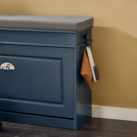 Rootz Shoe Storage Cabinet - Footwear Organizer - Shoe Holder - Space-saving Shoe Rack - With Flap - 75x52x24cm