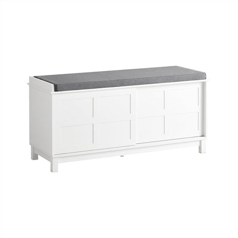 Rootz Shoe Bench with Storage - Sitting Chest of Drawers - Entryway Bench - Large Capacity - Versatile Use - Comfortable Cushion - 114cm x 53cm x 40cm