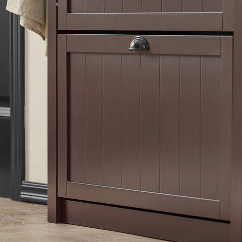 Rootz Shoe Cabinet Organizer - Shoe Rack - Shoe Storage - Includes Additional Compartment - 80cm x 110cm x 24cm - MDF Material