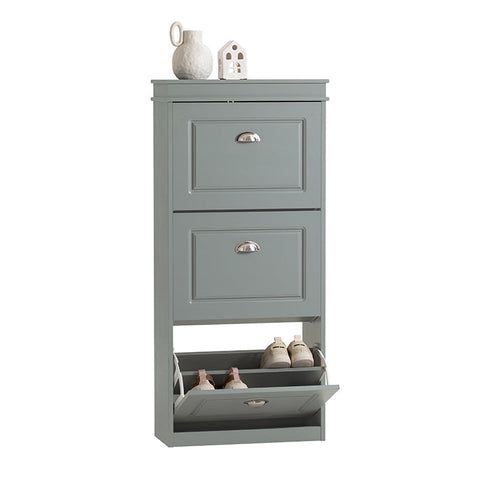Rootz Shoe Cabinet with 3 Flaps - Shoe Tipper - Shoe Organizer - FSC Certified - Wall Attachable - 100% Recyclable Packaging - 53cm x 117cm x 24cm