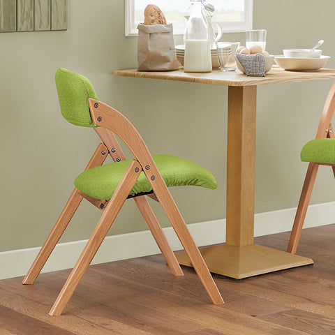 Rootz Folding Chair - Kitchen Chair - Desk Chair - Padded Comfort - Space-Saving Design - Removable Washable Cover - 47cm x 77cm x 60cm