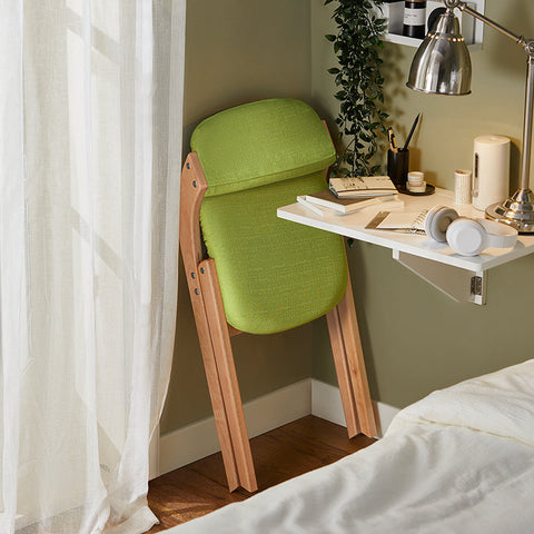 Rootz Folding Chair - Kitchen Chair - Desk Chair - Padded Comfort - Space-Saving Design - Removable Washable Cover - 47cm x 77cm x 60cm