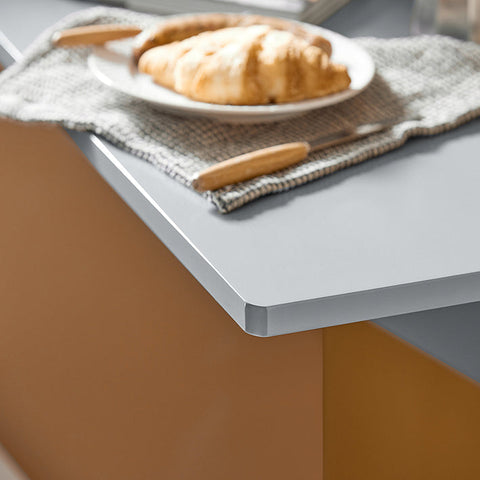 Rootz Wall-Mounted Folding Table - Kitchen Table - Desk - Space-Saving Design - Ideal for Small Spaces and Children's Rooms - Durable MDF Construction - 60cm x 40cm x 1.4cm
