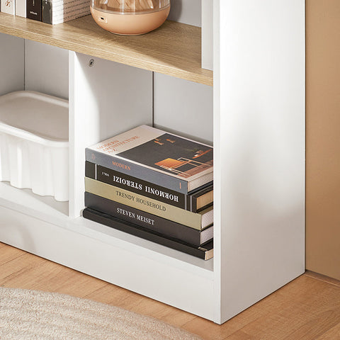 Rootz Folding Table - Collapsible Desk - Space-Saving Closet Door - Durable MDF & Rubber Wood - 70x85x54cm, Collapsed 70x85x25cm