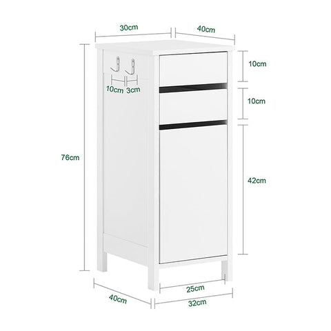 Rootz Office Cabinet - Storage Cabinet - Filing Cabinet - Ample Storage - 32cm x 76cm x 40cm