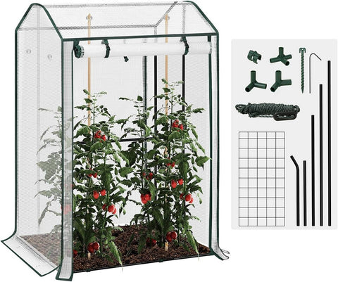 Rootz Foil Greenhouse - Tomato House - Plant Shelter - Effective UV Protection - 100cm x 83cm x 150cm