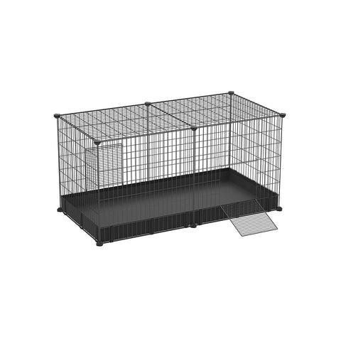 Rootz Metal Wire Guinea Pig Cage - Rabbit Hutch - Spacious Enclosure - Durable Oxford Base - Waterproof Fabric - Easy to Clean - 123cm x 63cm x 61cm