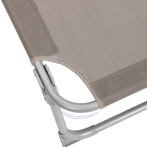 Rootz Sun Lounger - Reclining Chair - Adjustable Backrest - Ergonomic Comfort - 53cm x 193cm x 29.5cm