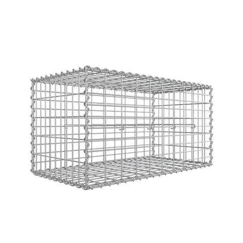 Rootz Gabion - Stone Basket - Rock Cage - Galvanized Steel - Highly Corrosion Resistant - 100cm x 50cm x 50cm