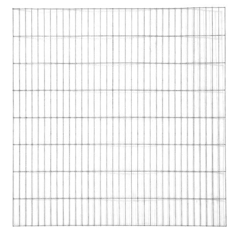 Rootz Decorative Metal Gabion - Wire Fence - Stone Cage - Galvanized Steel - Enhance Garden Design - 90cm x 80cm x 70cm