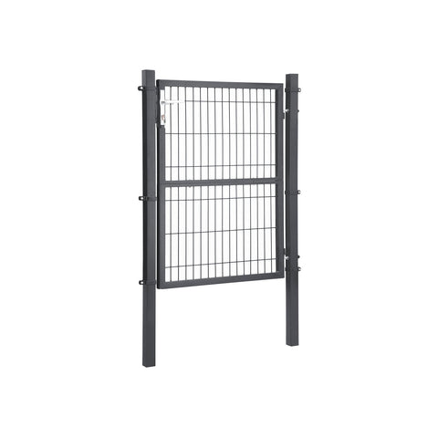 Rootz Galvanized Steel Garden Gate - Security Gate - Privacy Gate - Durable & Corrosion Resistant - 106cm x 175cm