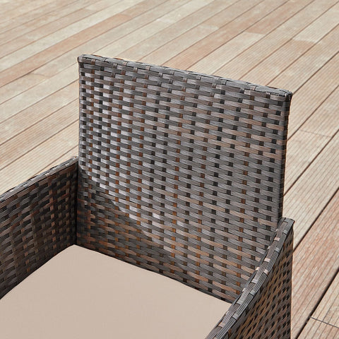 Rootz 3 Piece Garden Furniture Set - Patio Furniture - Outdoor Seating Group - Comfortable Chairs - 56.5cm x 54.5cm x 81.5cm