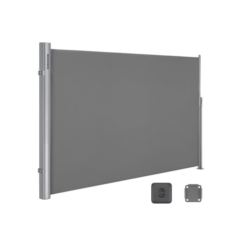 Rootz Side Awning - Balcony Shade - Retractable Awning - Aluminum Alloy - Weather-resistant - 160cm x 400cm