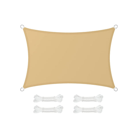 Rootz Sun Sail Canopy - Shade Sail - Sunshade - UV Protection - 2m x 3m - Yellow Polyester