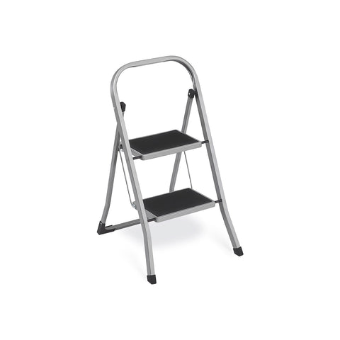 Rootz Gray Steel Folding Camping Chair - Beach Chair - Portable Chair - Heavy Duty - Compact Design - 45.5cm x 82cm x 55cm - Folded 45.5cm x 90cm x 4cm - Lightweight 4.3kg - Max Load 150kg