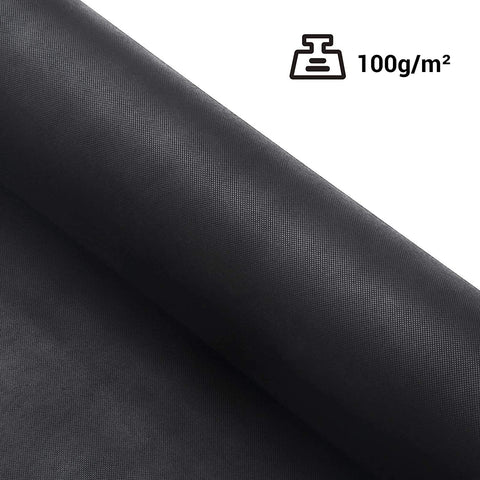 Rootz Weed Control Fabric - Garden Fleece - Weed Barrier - UV Stabilizer - Moisture Regulation - Soil Protection - 1m x 50m - END WITH THE THEATER
