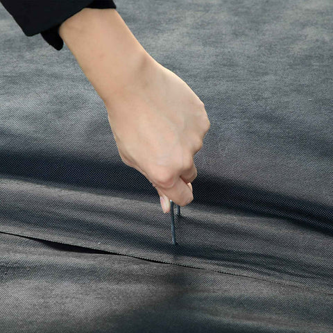 Rootz Weed Control Fabric - Garden Fleece - Weed Barrier - UV Stabilizer - Moisture Regulation - Soil Protection - 1m x 50m - Black - 100 g/m² PP - 6kg - End with the Theater