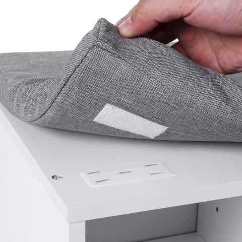 Rootz Shoe Bench - Shoe Rack - Shoe Organizer - Space Saving - 10 Compartments - Versatile Design - 104cm x 30cm x 48cm