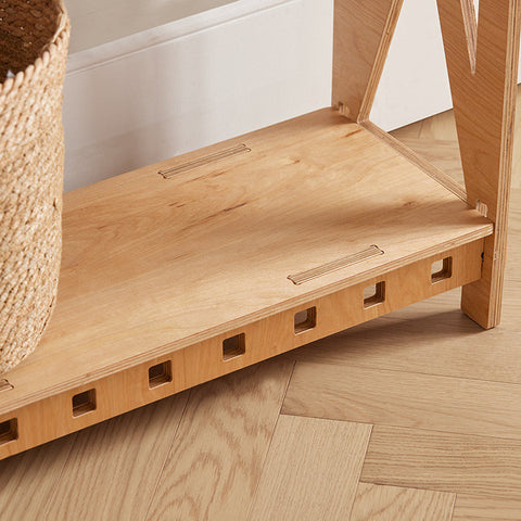 Rootz Wooden Console Table - Side Table - Hallway Table - Easy Assembly with Tenon Joints - Eco-Friendly - Durable - 80cm x 87.5cm x 30cm