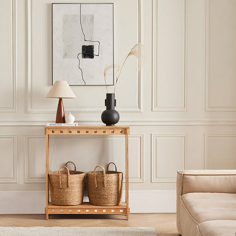 Rootz Wooden Console Table - Side Table - Hallway Table - Easy Assembly with Tenon Joints - Eco-Friendly - Durable - 80cm x 87.5cm x 30cm