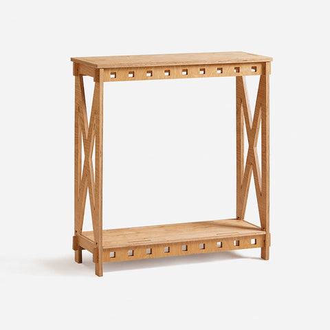 Rootz Wooden Console Table - Side Table - Hallway Table - Easy Assembly with Tenon Joints - Eco-Friendly - Durable - 80cm x 87.5cm x 30cm