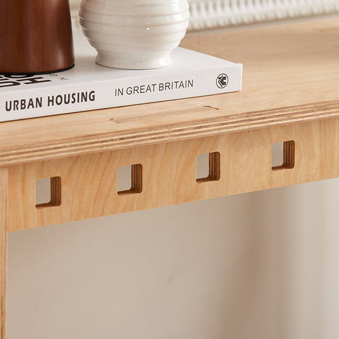 Rootz Wooden Console Table - Side Table - Hallway Table - Easy Assembly with Tenon Joints - Eco-Friendly - Durable - 80cm x 87.5cm x 30cm