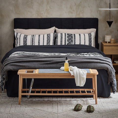 Rootz Shoe Bench with Storage - Entryway Bench - Shoe Rack - Tenon Joint Craftsmanship - Easy Assembly - Eco-Friendly Materials - 110cm x 44cm x 37cm