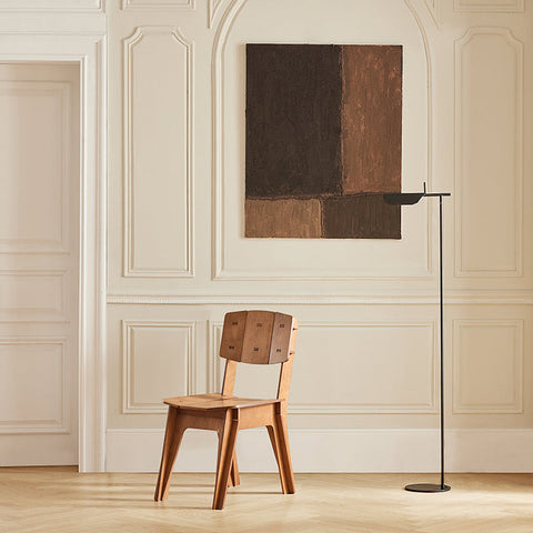 Rootz Wooden Dining Chair - Kitchen Chair - Office Chair - Easy Assembly - Scratch-Resistant - Eco-Friendly - 44.5cm x 86cm x 61cm - Brown