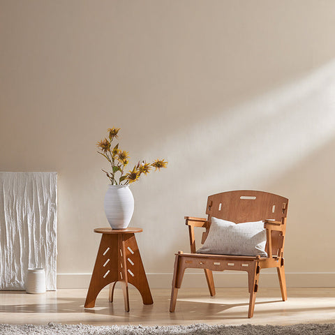 Rootz Wooden Chair - Kitchen Chair - Children's Chair - Tenon Joint Assembly - Scratch-Resistant Floor Protectors - Eco-Friendly Design - 55cm x 70cm x 72cm